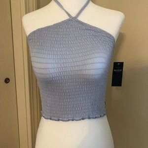 Hollister cropped halter top